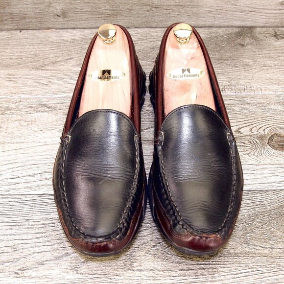 Allen Edmonds BOULDER Driving Loafer 9.5 D Black / Brown * add $15 Cedar Trees main image 10